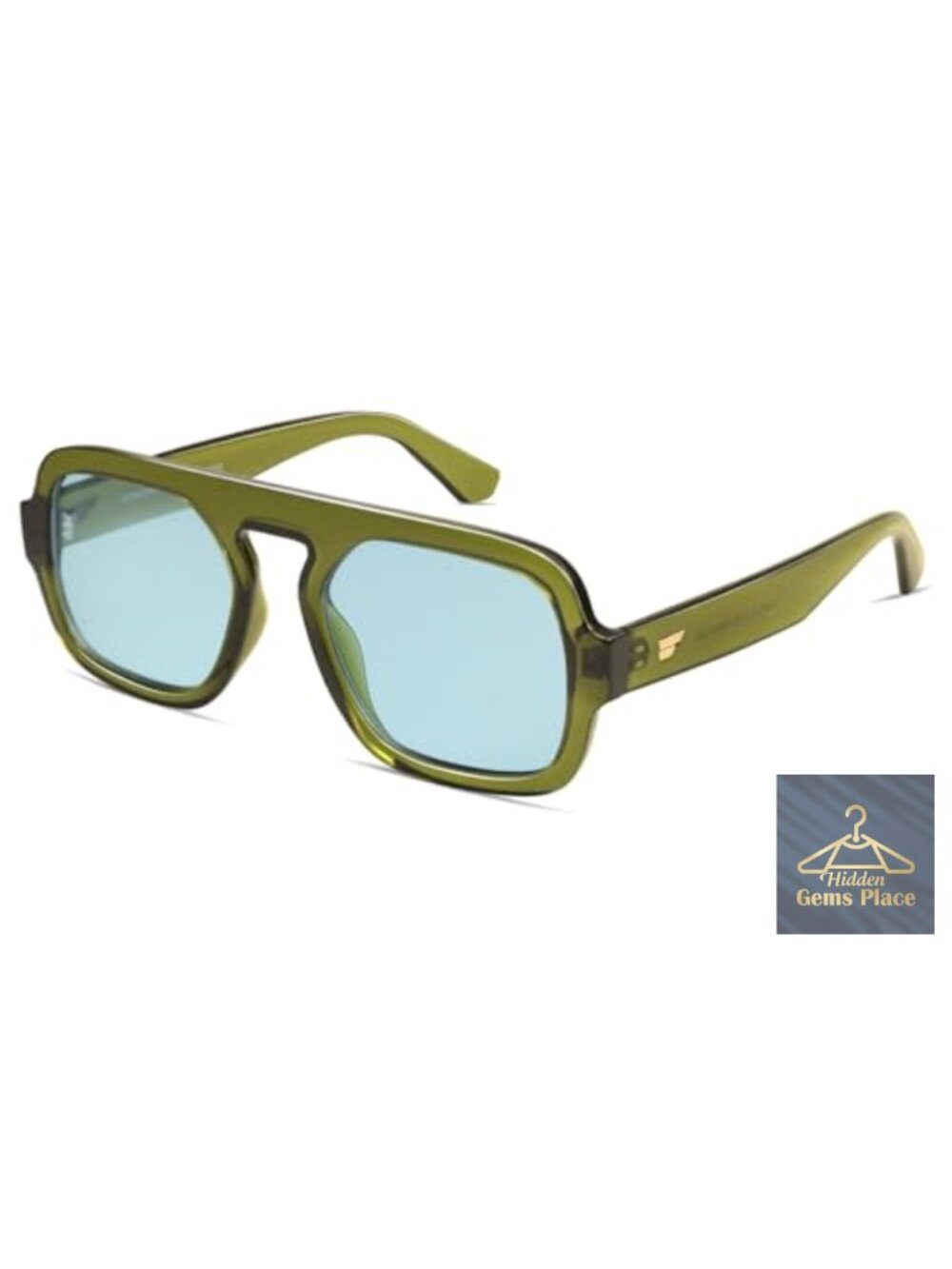Retro Square Aviator Sunglasses UV400 Unisex